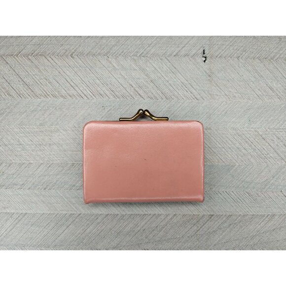 Vintage Princess Dore Pink Cowhide Coin Purse Wallet Kiss Lock Western Germany - Picture 10 of 10